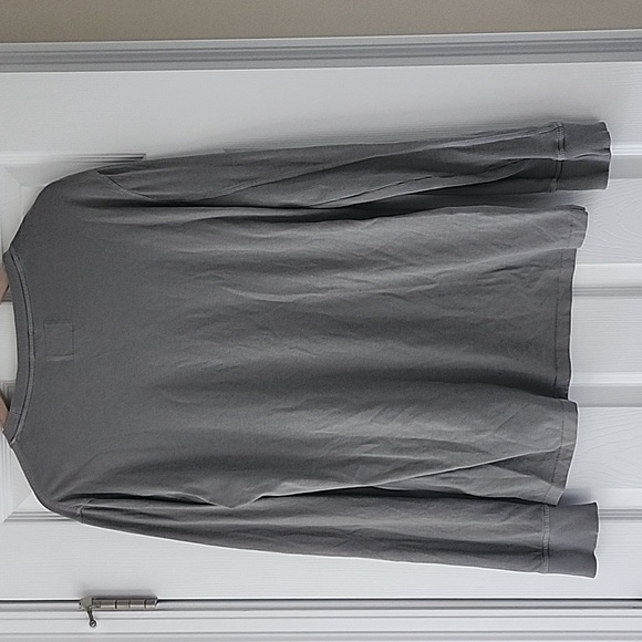 UpWest Mens Long Sleeve Crewneck 100% Cotton Sage Green Ribbed Size M - Picture 7 of 7